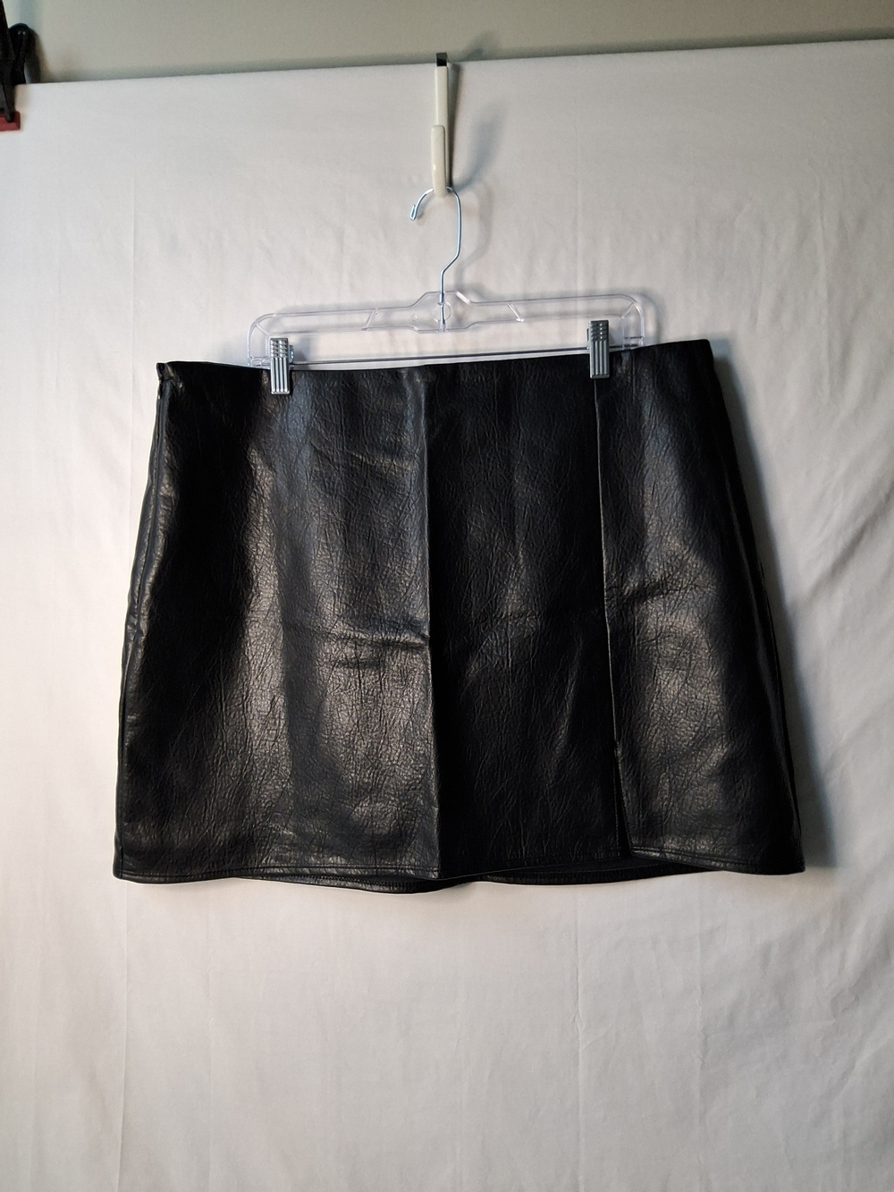 Old Navy Black Faux Leather Mini Skirt